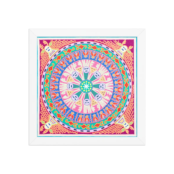 Huichol Yarn Painting Print • L - 227 - Huichol Arts