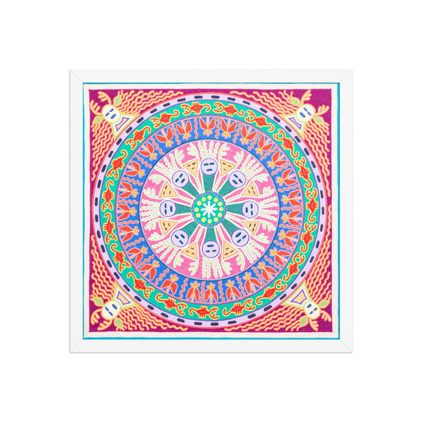 Huichol Yarn Painting Print • L - 227 - Huichol Arts