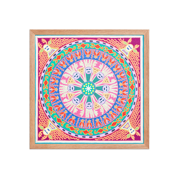 Huichol Yarn Painting Print • L - 227 - Huichol Arts