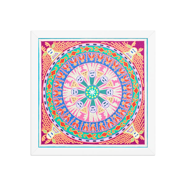 Huichol Yarn Painting Print • L - 227 - Huichol Arts