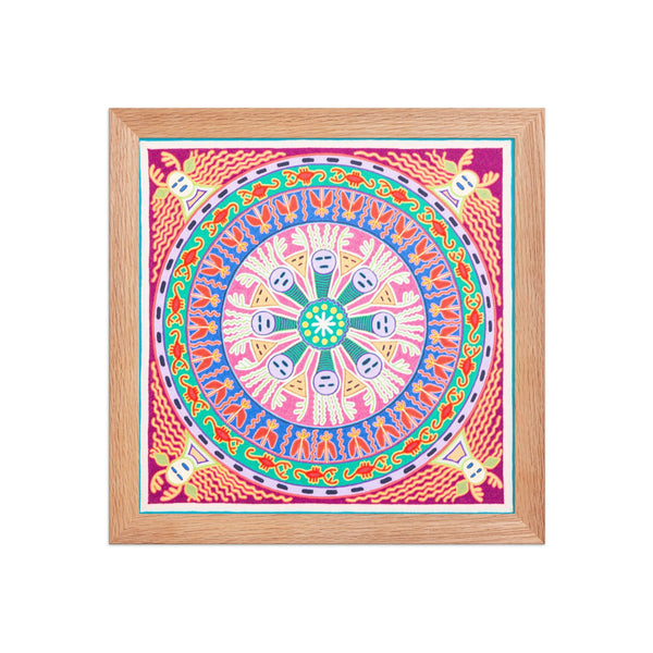 Huichol Yarn Painting Print • L - 227 - Huichol Arts