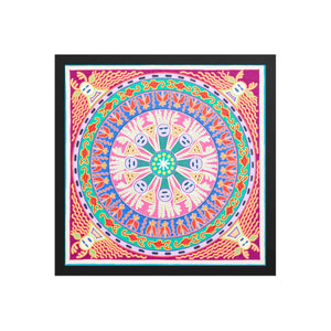 Huichol Yarn Painting Print • L - 227 - Huichol Arts
