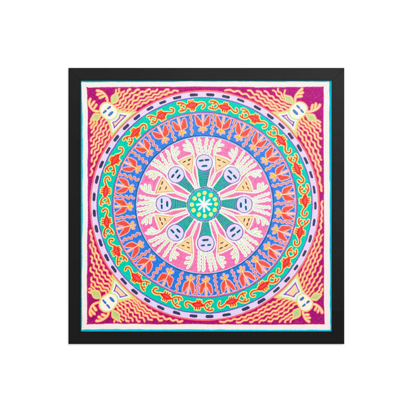 Huichol Yarn Painting Print • L - 227 - Huichol Arts
