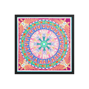 Huichol Yarn Painting Print • L - 227 - Huichol Arts
