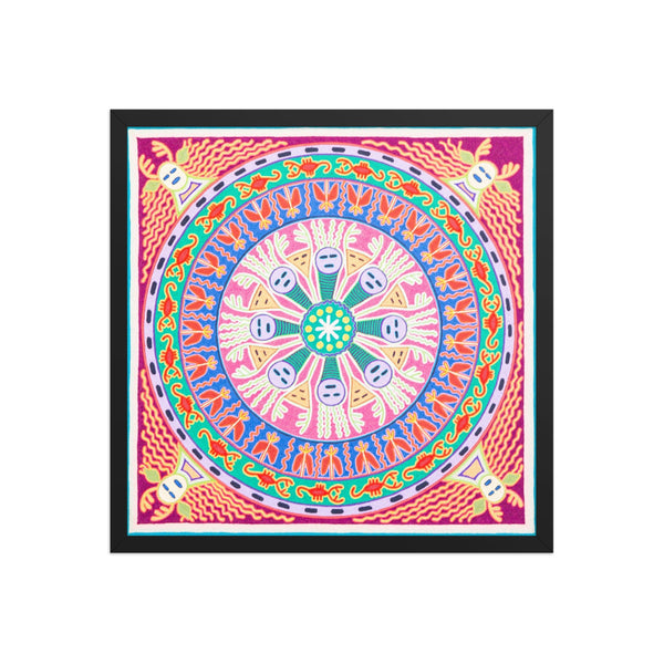 Huichol Yarn Painting Print • L - 227 - Huichol Arts