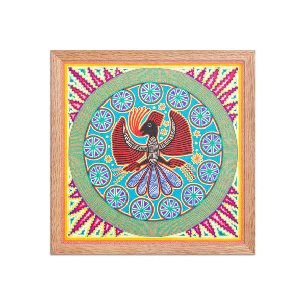 Huichol Yarn Painting Print • L - 228 - Huichol Arts