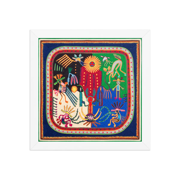 Huichol Yarn Painting Print • L - 230 - Huichol Arts