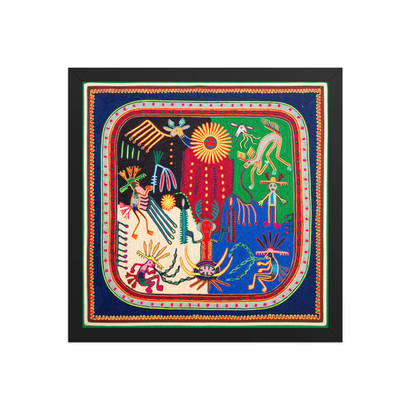 Huichol Yarn Painting Print • L - 230 - Huichol Arts