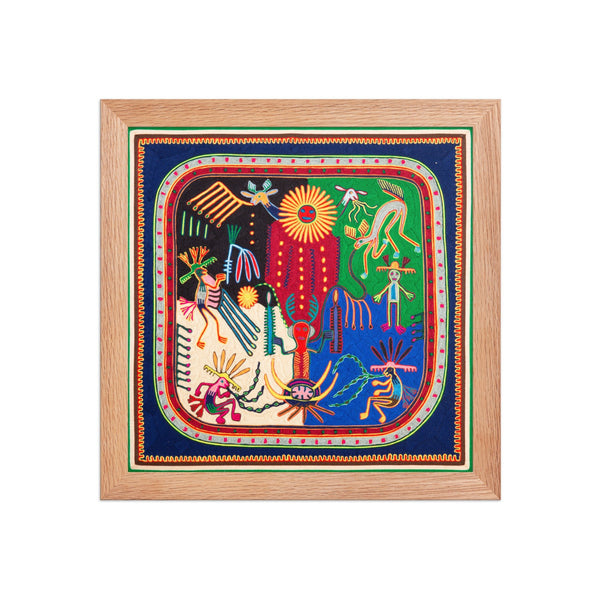 Huichol Yarn Painting Print • L - 230 - Huichol Arts