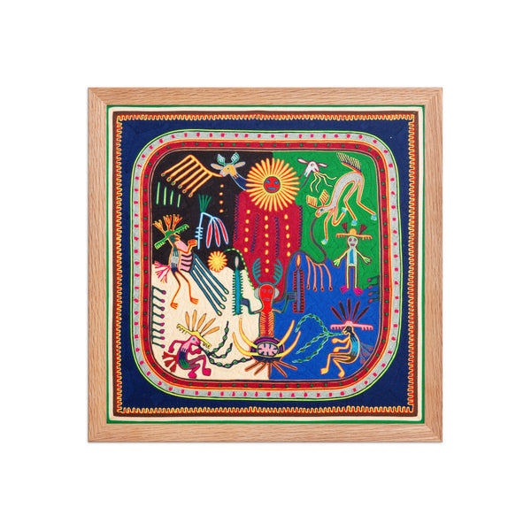 Huichol Yarn Painting Print • L - 230 - Huichol Arts