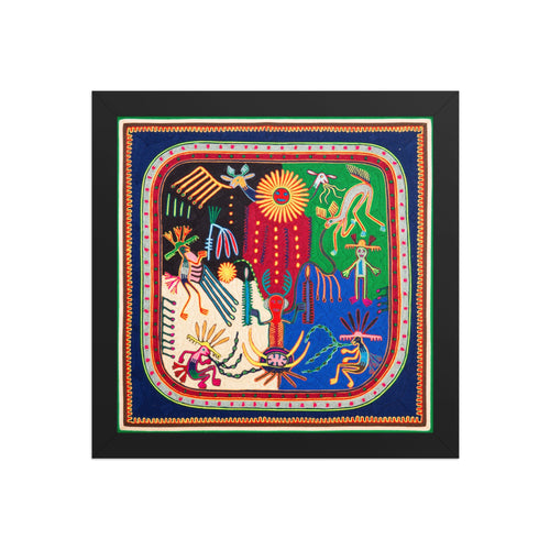 Huichol Yarn Painting Print • L - 230 - Huichol Arts