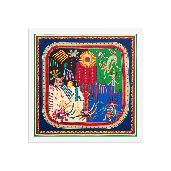 Huichol Yarn Painting Print • L - 230 - Huichol Arts