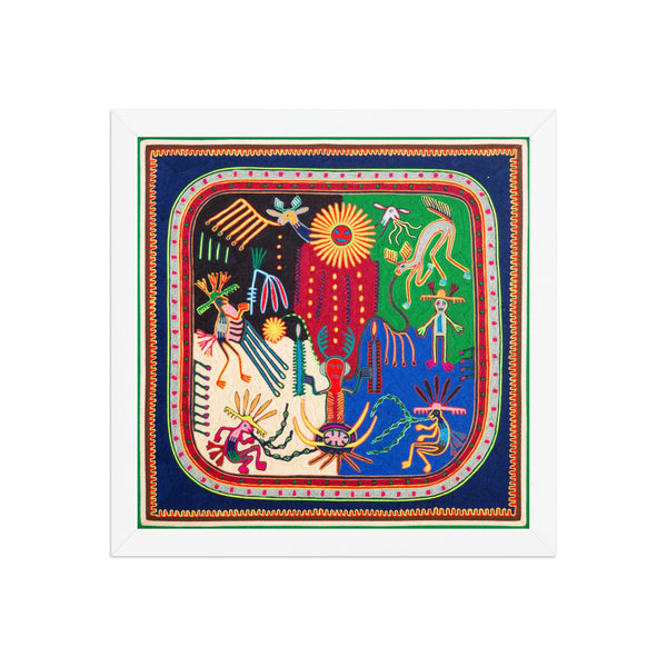 Huichol Yarn Painting Print • L - 230 - Huichol Arts