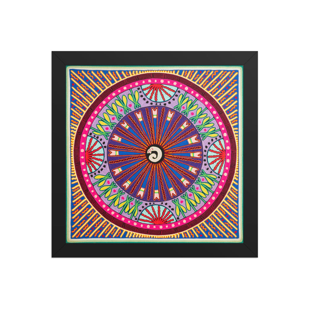 Huichol Yarn Painting Print • L - 231 - Huichol Arts