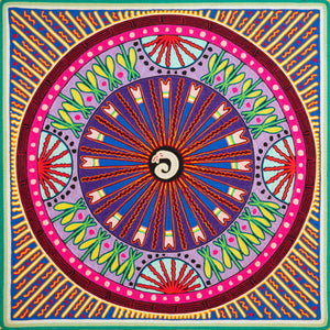 Huichol Yarn Painting Print • L - 231 - Huichol Arts