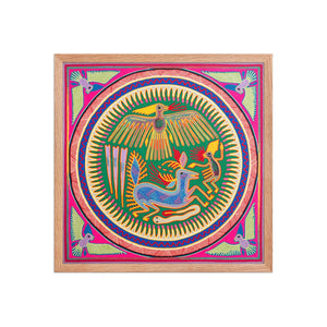 Huichol Yarn Painting Print • L - 232 - Huichol Arts