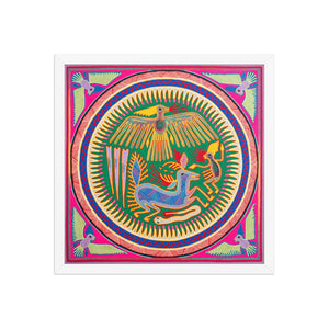 Huichol Yarn Painting Print • L - 232 - Huichol Arts