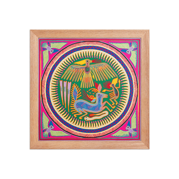 Huichol Yarn Painting Print • L - 232 - Huichol Arts