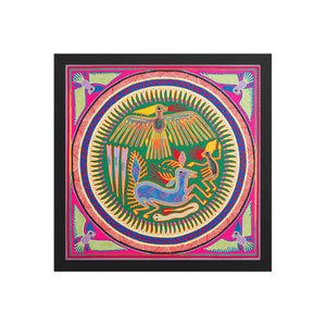 Huichol Yarn Painting Print • L - 232 - Huichol Arts