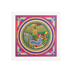 Huichol Yarn Painting Print • L - 232 - Huichol Arts