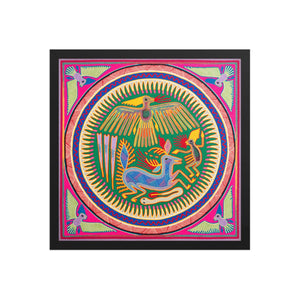 Huichol Yarn Painting Print • L - 232 - Huichol Arts