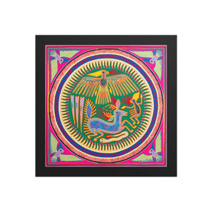 Huichol Yarn Painting Print • L - 232 - Huichol Arts