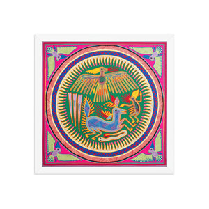Huichol Yarn Painting Print • L - 232 - Huichol Arts