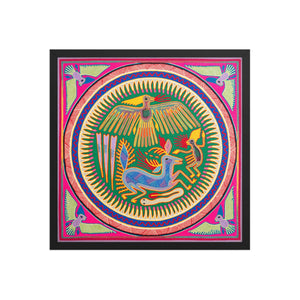 Huichol Yarn Painting Print • L - 232 - Huichol Arts