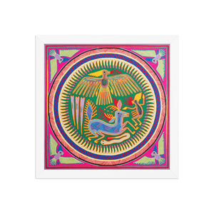 Huichol Yarn Painting Print • L - 232 - Huichol Arts