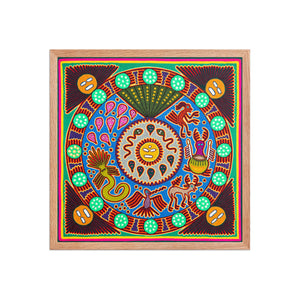 Huichol Yarn Painting Print • L - 233 - Huichol Arts