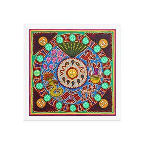 Huichol Yarn Painting Print • L - 233 - Huichol Arts
