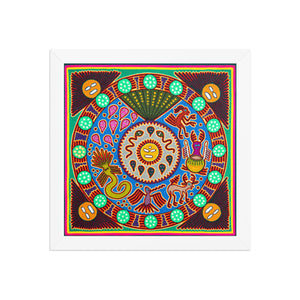 Huichol Yarn Painting Print • L - 233 - Huichol Arts