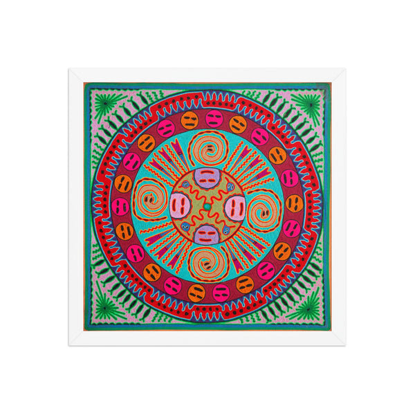 Huichol Yarn Painting Print • L - 234 - Huichol Arts
