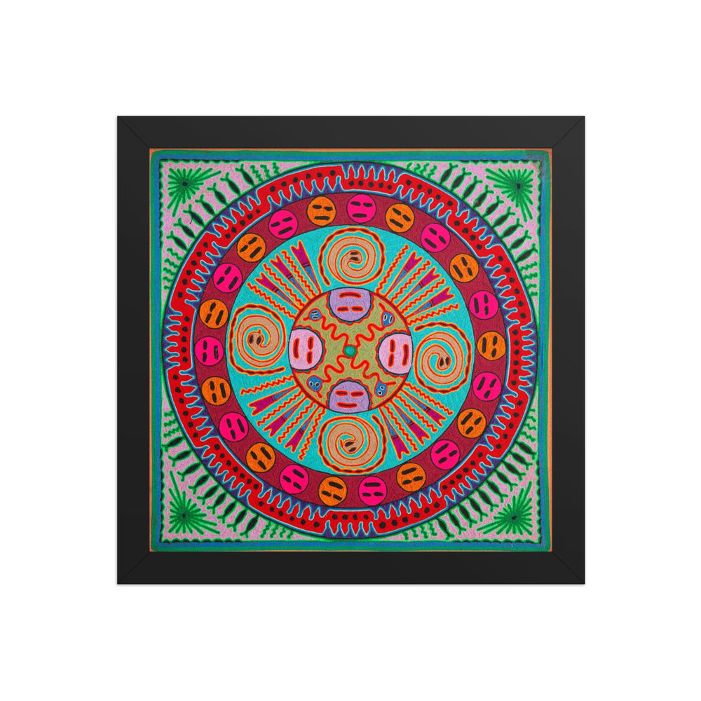 Huichol Yarn Painting Print • L - 234 - Huichol Arts