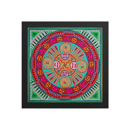 Huichol Yarn Painting Print • L - 234 - Huichol Arts