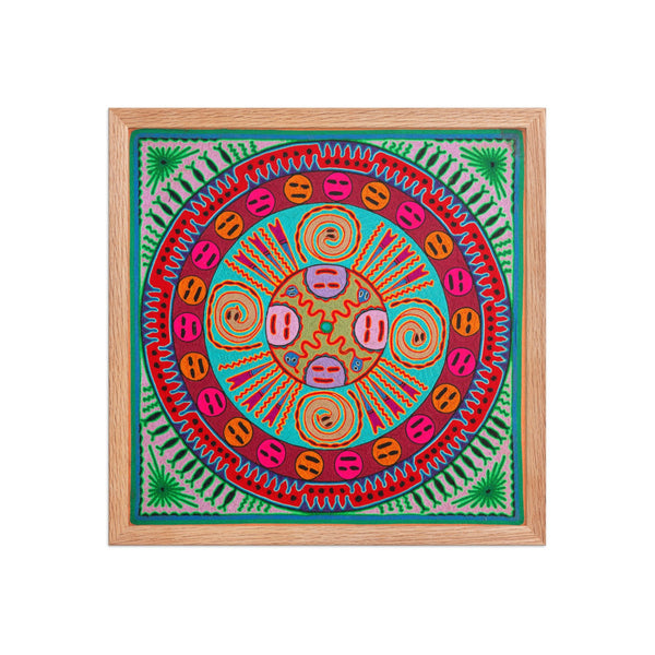 Huichol Yarn Painting Print • L - 234 - Huichol Arts
