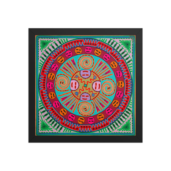 Huichol Yarn Painting Print • L - 234 - Huichol Arts