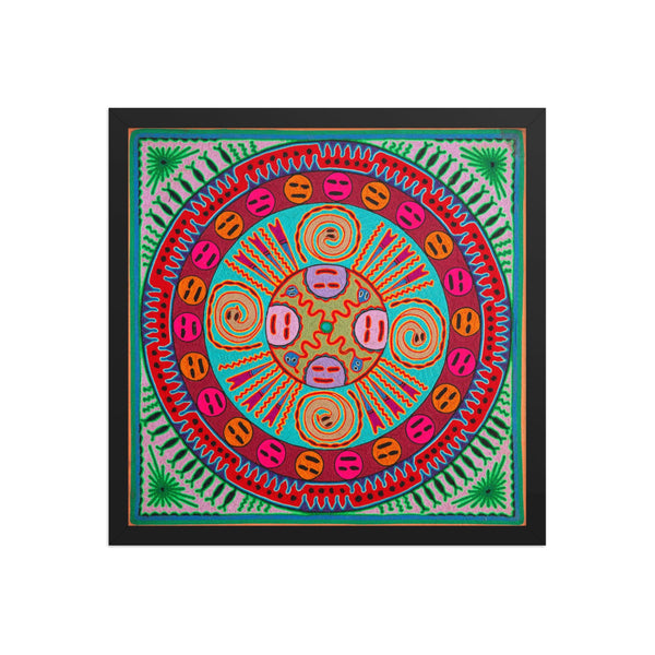 Huichol Yarn Painting Print • L - 234 - Huichol Arts