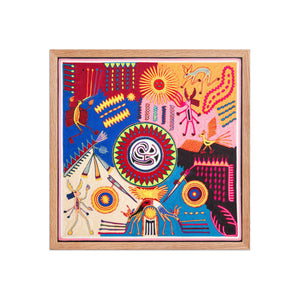Huichol Yarn Painting Print • L - 235 - Huichol Arts
