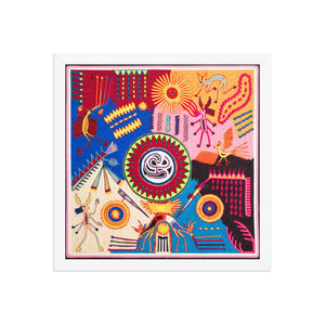 Huichol Yarn Painting Print • L - 235 - Huichol Arts