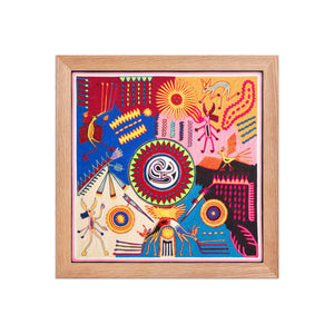 Huichol Yarn Painting Print • L - 235 - Huichol Arts