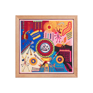 Huichol Yarn Painting Print • L - 235 - Huichol Arts
