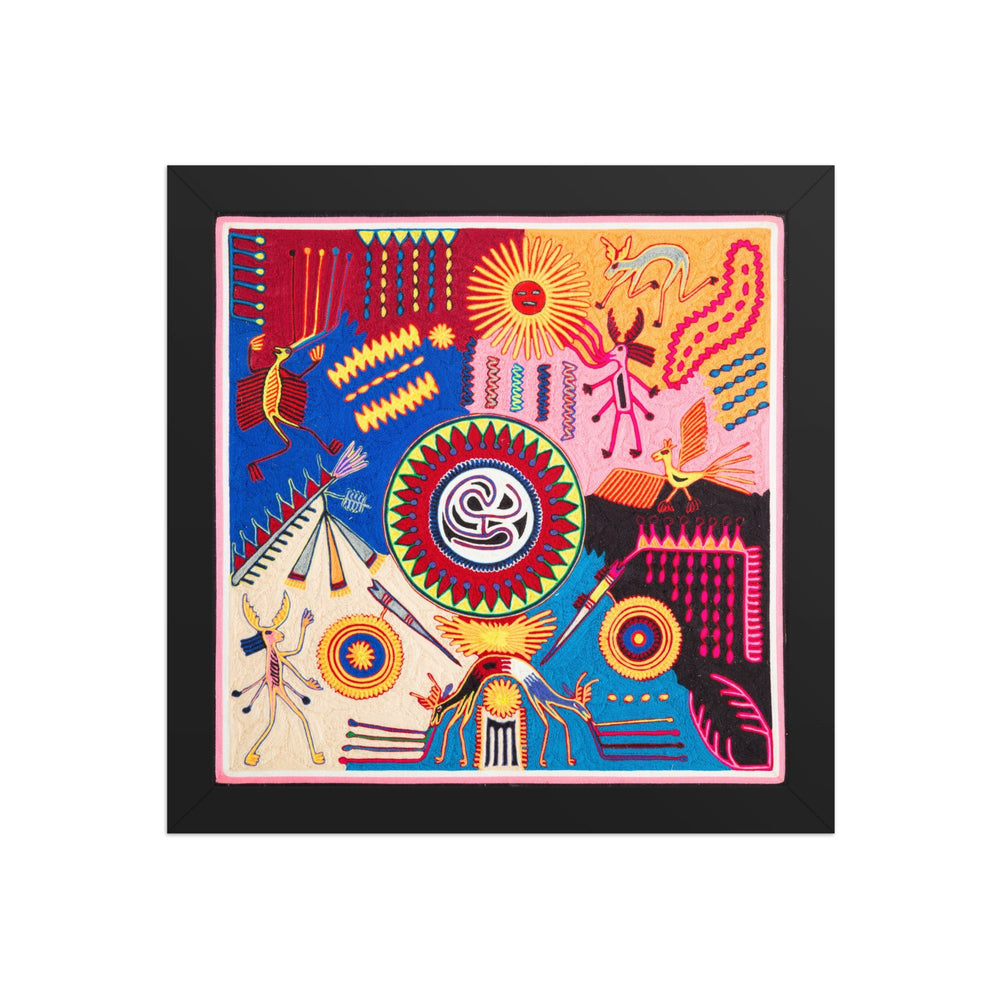 Huichol Yarn Painting Print • L - 235 - Huichol Arts