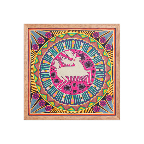 Huichol Yarn Painting Print • L - 236 - Huichol Arts