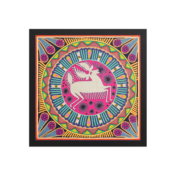 Huichol Yarn Painting Print • L - 236 - Huichol Arts