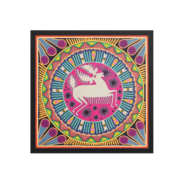 Huichol Yarn Painting Print • L - 236 - Huichol Arts