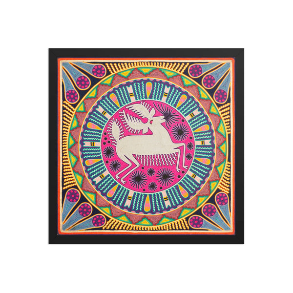 Huichol Yarn Painting Print • L - 236 - Huichol Arts