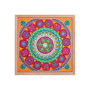 Huichol Yarn Painting Print • L - 237 - Huichol Arts