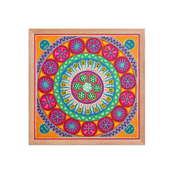Huichol Yarn Painting Print • L - 237 - Huichol Arts