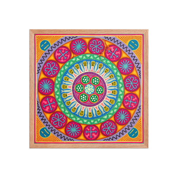Huichol Yarn Painting Print • L - 237 - Huichol Arts